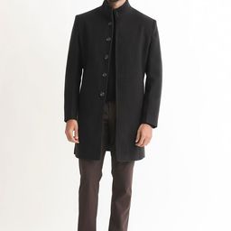 RARE RABBIT Men Dune Tailored Fit Mock Collar Open Front Jacket image 5