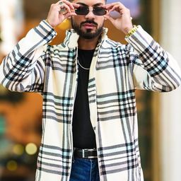 Maniac Men Checked Open Front Jacket image 4