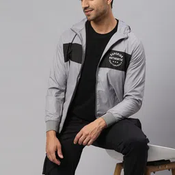 High Star Men Grey Lightweight Outdoor Bomber Jacket-image-37
