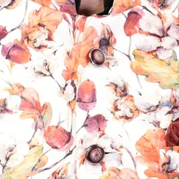 PRINTCULTR Mandarin Collar Printed Nehru Jacket image 2