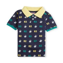 Beverly Hills Polo Club Boys Varsity Printed Polo Collar Pure Cotton T-shirt-picture-5