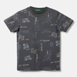 United Colors of Benetton Boys Typography Printed Cotton T-shirt-image-49