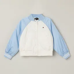 Tommy Hilfiger Girls Colourblocked  Relaxed Bomber Jacket-image-48