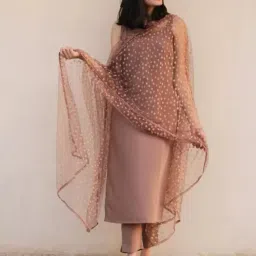 Self Design Kurta, Trouser/Pant & Dupatta Set-picture-0