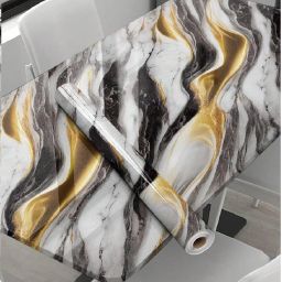 200 cm Marble Wallpaper Oil Proof Waterproof Self Adhesive Removable Wallpaper (2M) Self Adhesive Sticker-image-26
