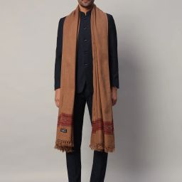 Ravaiyaa - Attitude Is Everything Wool Solid Men Shawl-image-33