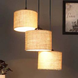 new era Humphry Beige Jute Cluster Hanging Light-picture-2