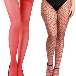 BAESD Pack Of 2 Self Designed Sheered Stockings-picture-32