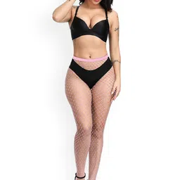 BAESD Pack Of 2 Self Design Sheer Stockings-image-100