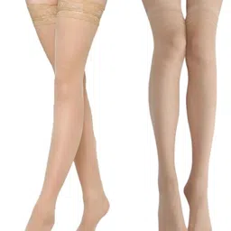 BAESD Pack Of 2 Self Design Sheer Stockings-image-86