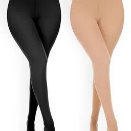 BRACHY Women Pack Of 2 Stretchable Pantyhose Stockings-picture-16