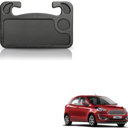 Multipurpose Car Steering Wheel Desk Black For Ford Figo Cup Holder Tray Table-image-20