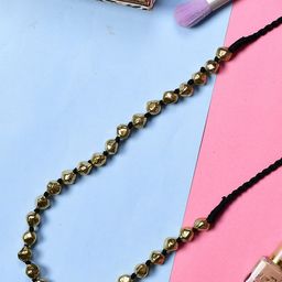 Bamboo Tree Jewels Gold-Plated Artificial Beads Studded Necklace-51