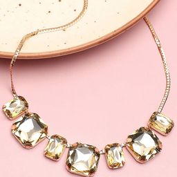 SOHI Women Gold-Toned Gold-Plated Stone Necklace-27