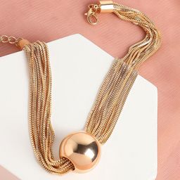 SOHI Gold-Plated Necklace-13
