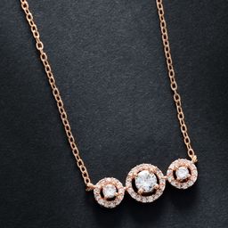 MINUTIAE Rose Gold & White Brass Rose Gold-Plated Necklace-74
