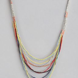 RICHEERA Silver-Plated Artificial Beads Layered Necklace-12