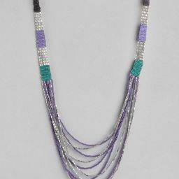 RICHEERA Silver-Plated Artificial Beads Layered Necklace-11