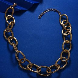 SOHI Gold-Toned & Gold-Plated Statement Necklace-22