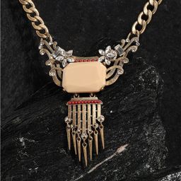 SOHI Gold-Plated Statement Necklace-image-77
