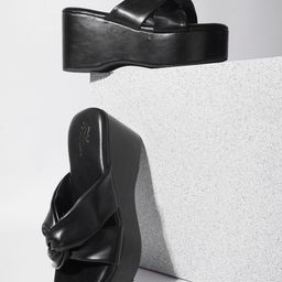 THE WHITE POLE Open Toe Wedge Heels-picture-42