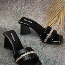 OPHELIA Embellished Block Heels-58