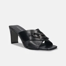 BAGATT Jaya Buckle Detailed Leather Block Heels-picture-14