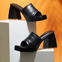 JM Looks Open Toe Platform Heels-19