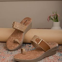 Shezone Printed One Toe Comfort Heels-8