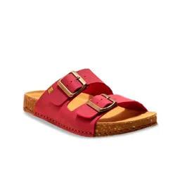El Naturalista Open Toe Leather Flatform Heels-26