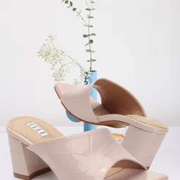 ELLE Open Toe Block Heels-7