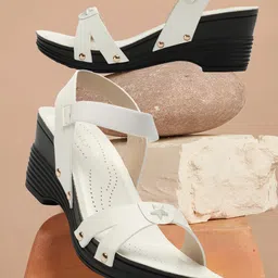 ICONICS Open Toe Platform Heels-1