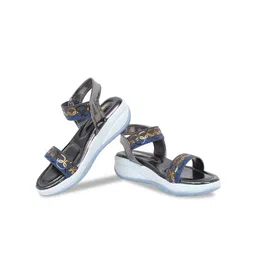 Action Comfort Embellished Open Toe Comfort Heels With Backstrap image 4