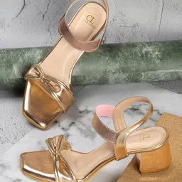 Carlton London Textured Open Toe Block Heels-0