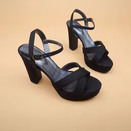 Ozuri Block Pumps with Buckles-4