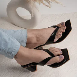 DressBerry Open Toe Block Heels-4