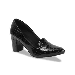 CORSICA Textured Party Block Pumps with Buckles-37