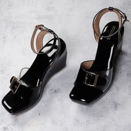 ICONICS Wedge Sandals with Buckles-21