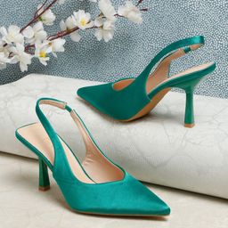 Flat n Heels Pointed Toe Slim Heels With Backstrap-27