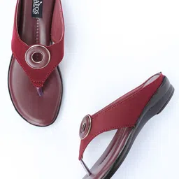 SAPATOS Women No Back Strap Open Toe Flats-2