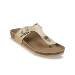 Metro Women Open Toe T-Strap Flats-image-6