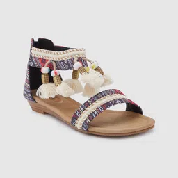 Sole To Soul Embellished Open Toe Flats-image-25