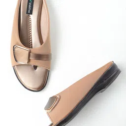 Walkfree Embellished Open Toe Flats-6