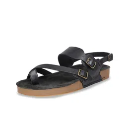 Hidesign PORT BLAIR Leather One Toe Flats With Buckles-31