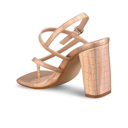 SHUZ TOUCH Party Block Sandals with Buckles image 3