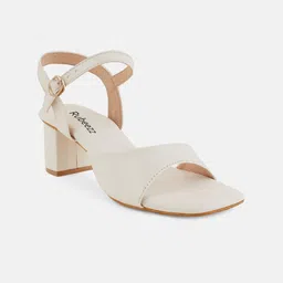 Rubeezz Open Toe Block Heels with Buckles image 4