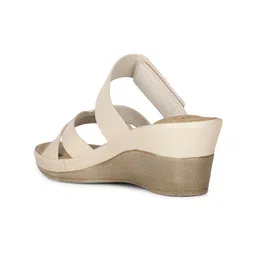 bata comfit Bata Open Toe Wedges With Velcro image 2