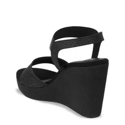 Metro Open Toe Ankle Loop Wedge Heels image 5