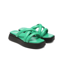 GNIST Colourblocked Open Toe Wedge Heels image 5