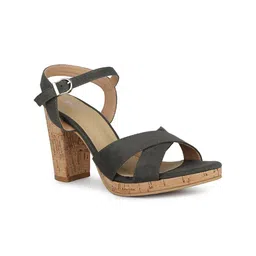 Inc 5 Open Toe Block Heels With Buckles image 2